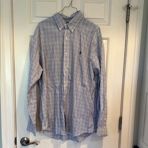 Men's Blue Checkered Shirt